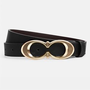Coach Double C "Infinity" Symbol Belt